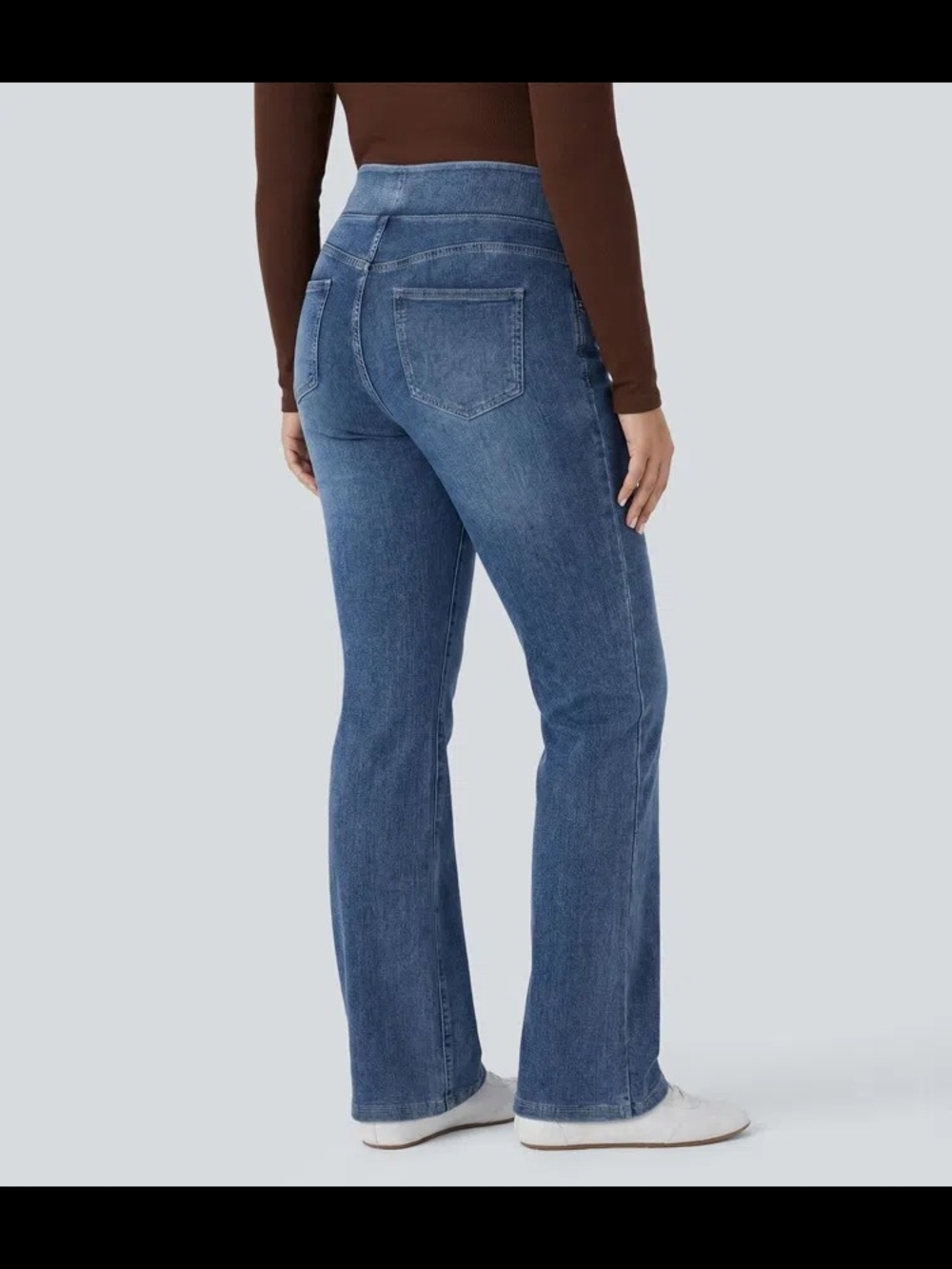 HALARA 2x 20 22 Plus Size High Rise Bootcut Jeans Blue - Picture 4 of 7